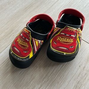 C9 lightning McQueen light up toddler crocs